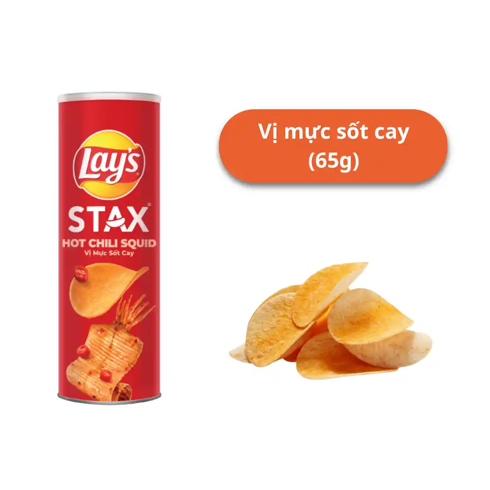 Lốc 5 hộp snack khoai tây Lay's Stax mix vị 65g