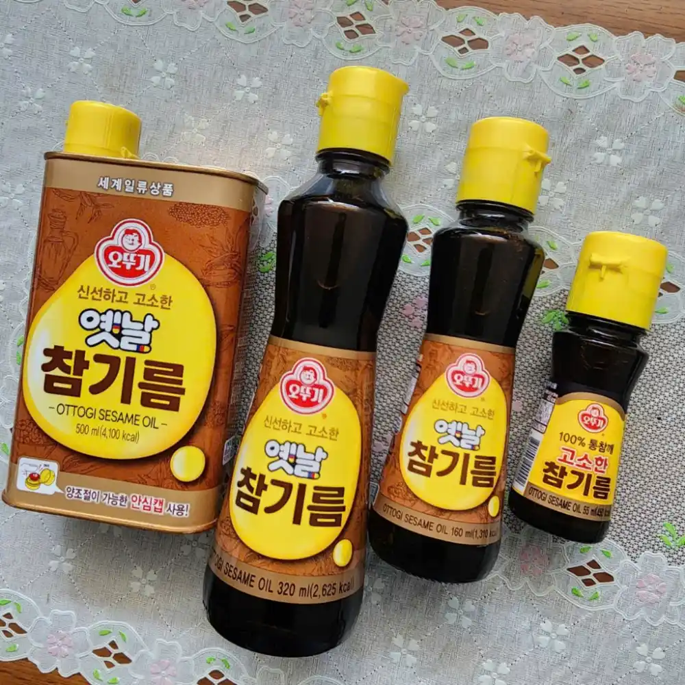 Lốc 6 chai dầu mè nguyên chất Ottogi chai 55ml/160ml/320ml/500ml