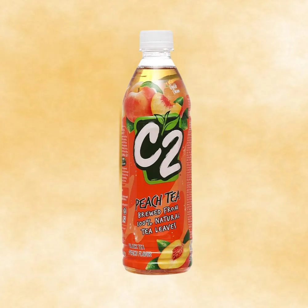 Lốc 6 chai hồng trà C2 vị đào 455ml