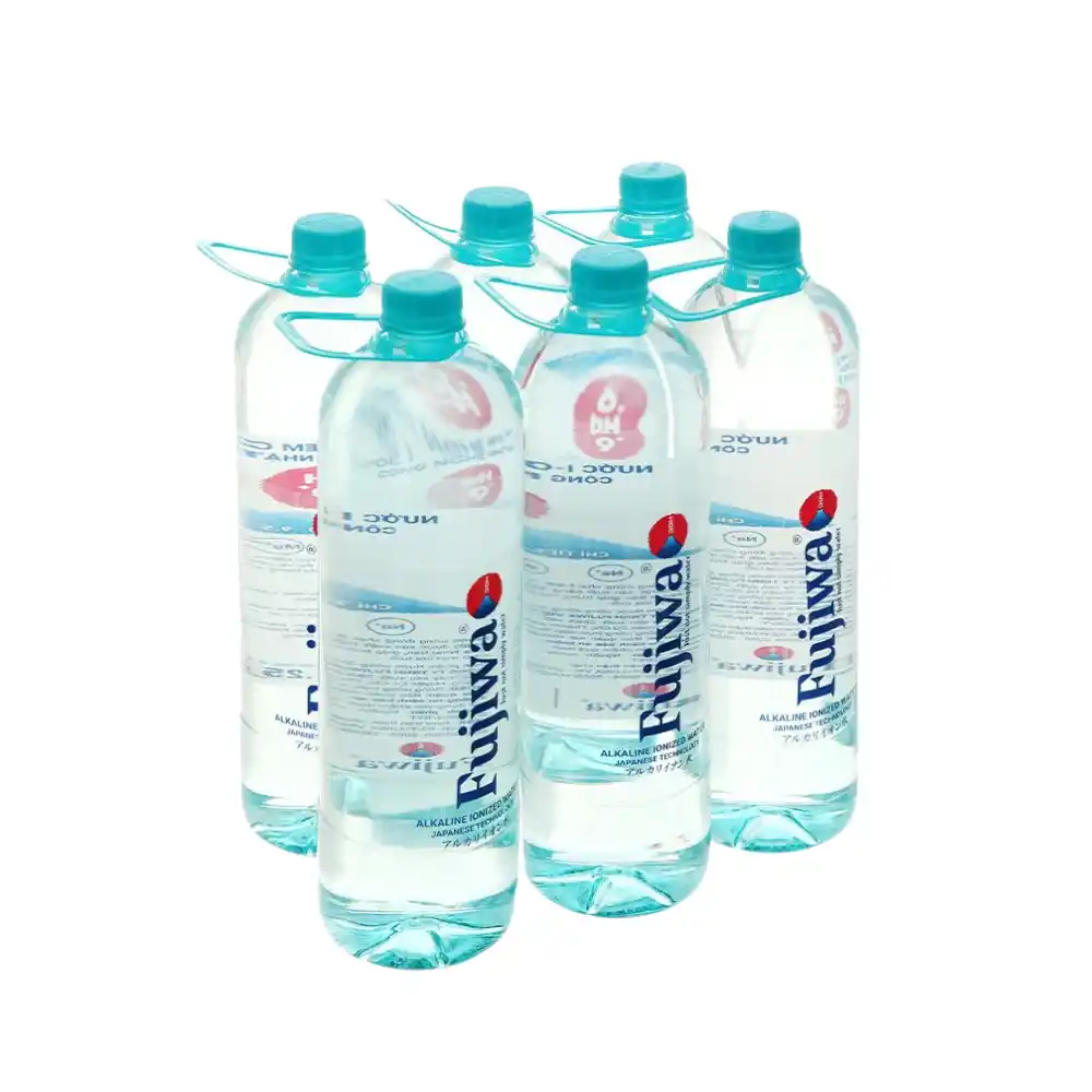 Lốc 6 chai nước ion kiềm cao cấp Fujiwa 1.25L