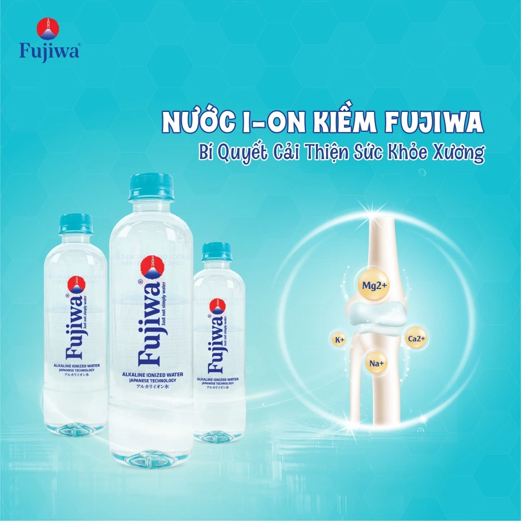 Lốc 6 chai nước ion kiềm cao cấp Fujiwa 1.25L