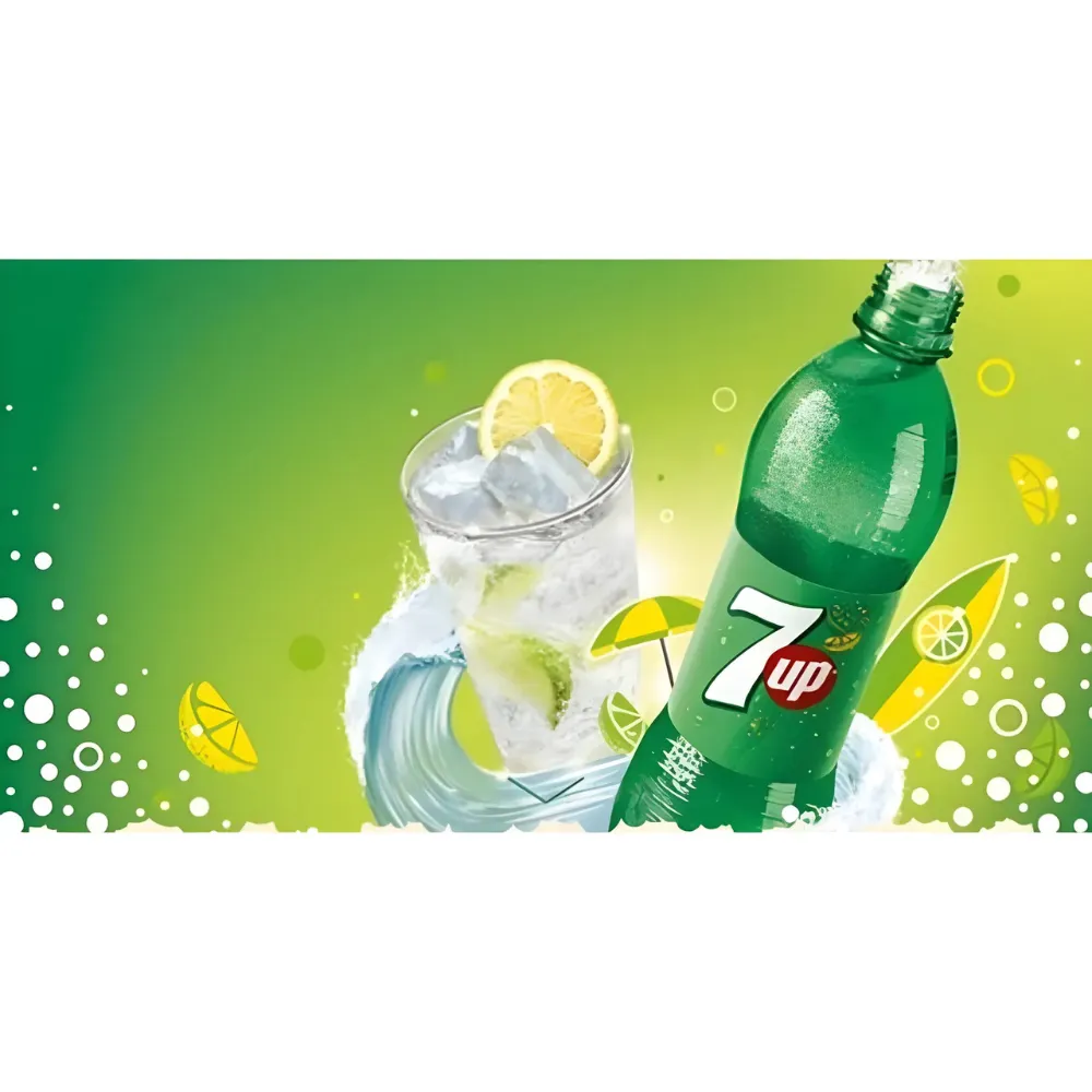 Lốc 6 chai nước ngọt 7Up 390ml