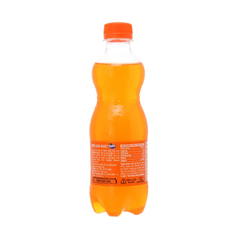 Lốc 6 chai nước ngọt Fanta cam 390ml