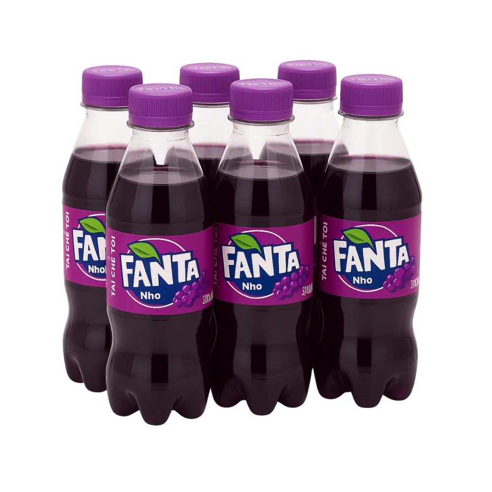 Lốc 6 chai nước ngọt Fanta nho 300ml
