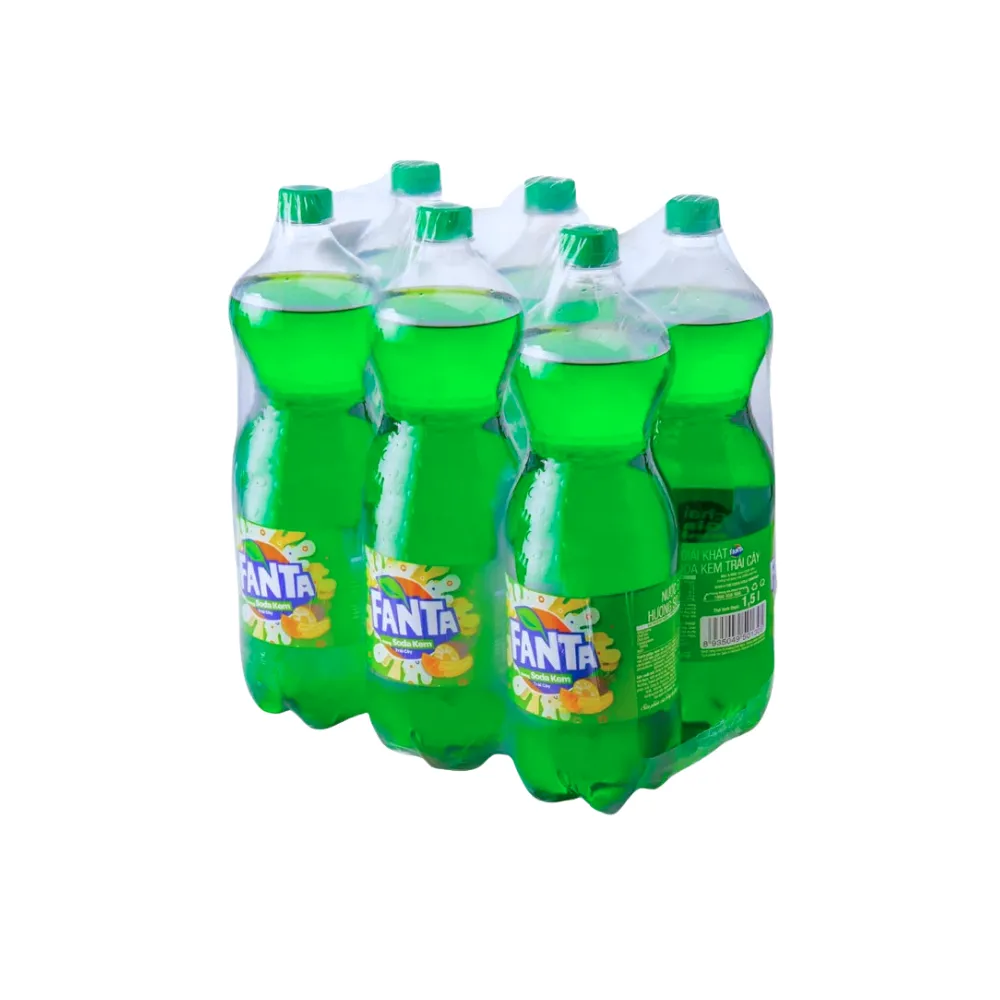 Lốc 6 chai nước ngọt Fanta soda kem 1.5L
