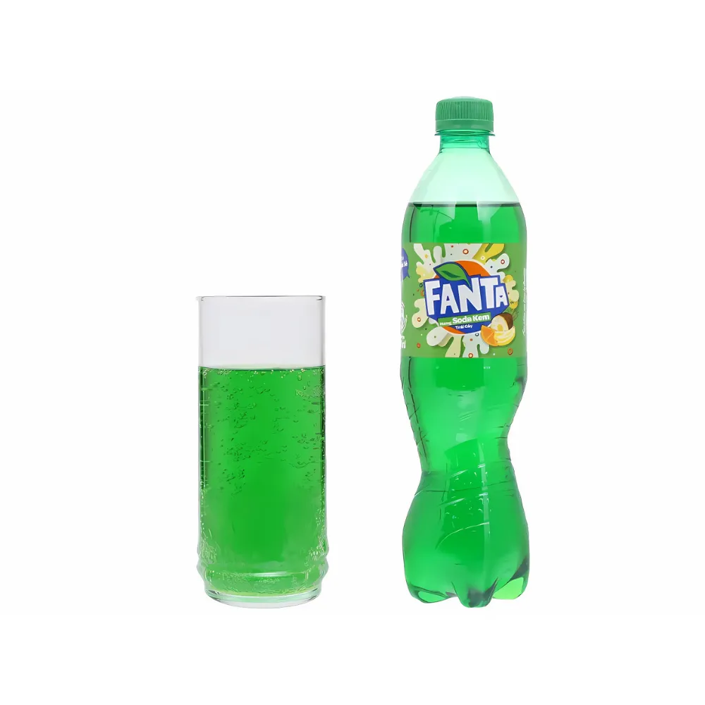 Lốc 6 chai nước ngọt Fanta soda kem 600ml