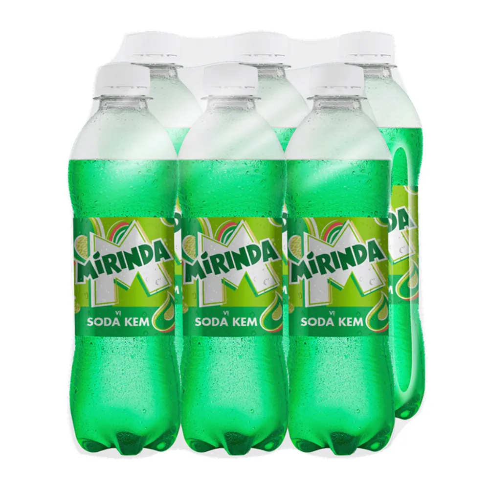 Lốc 6 chai nước ngọt Mirinda soda kem 390ml