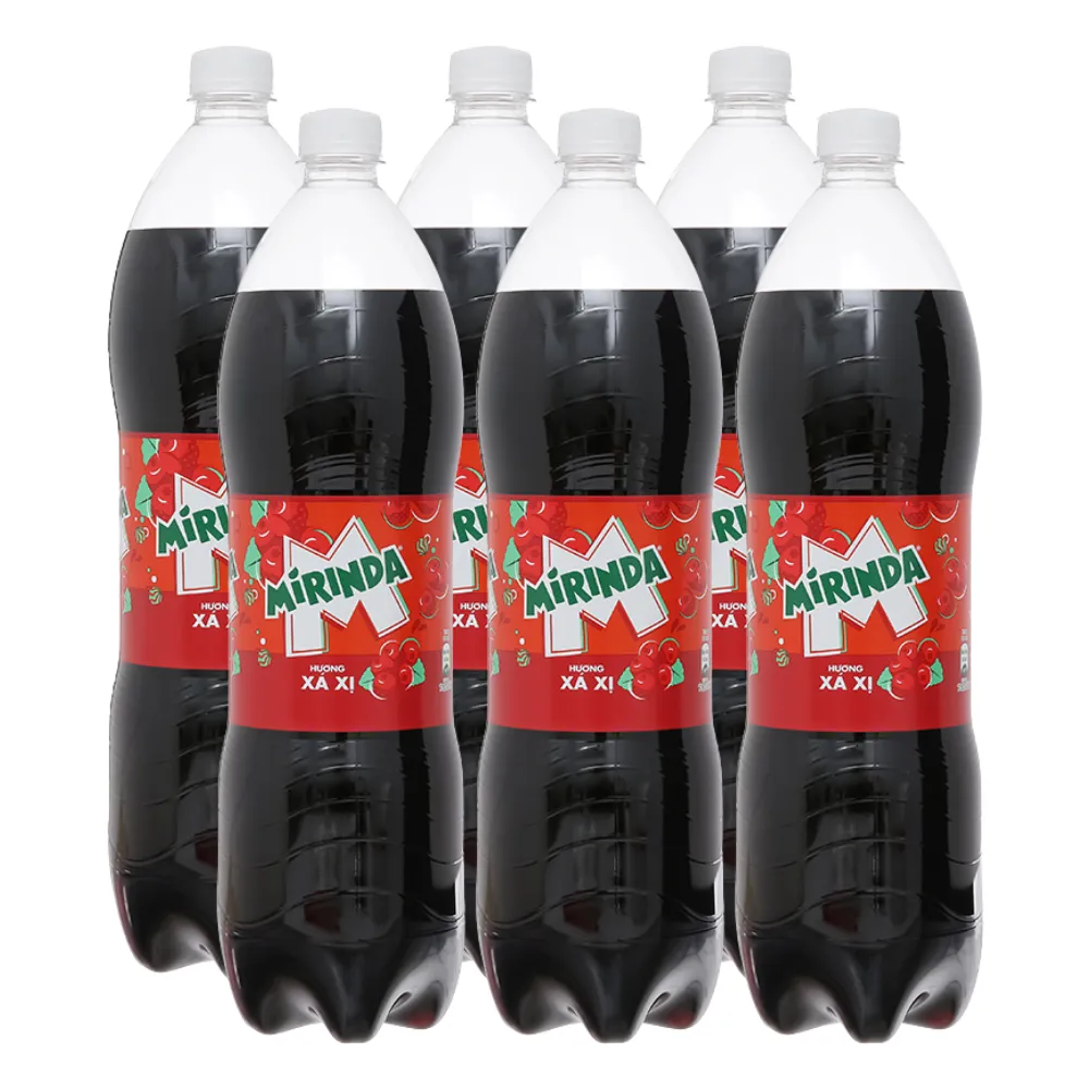 Lốc 6 chai nước ngọt Mirinda xá xị 1.5L