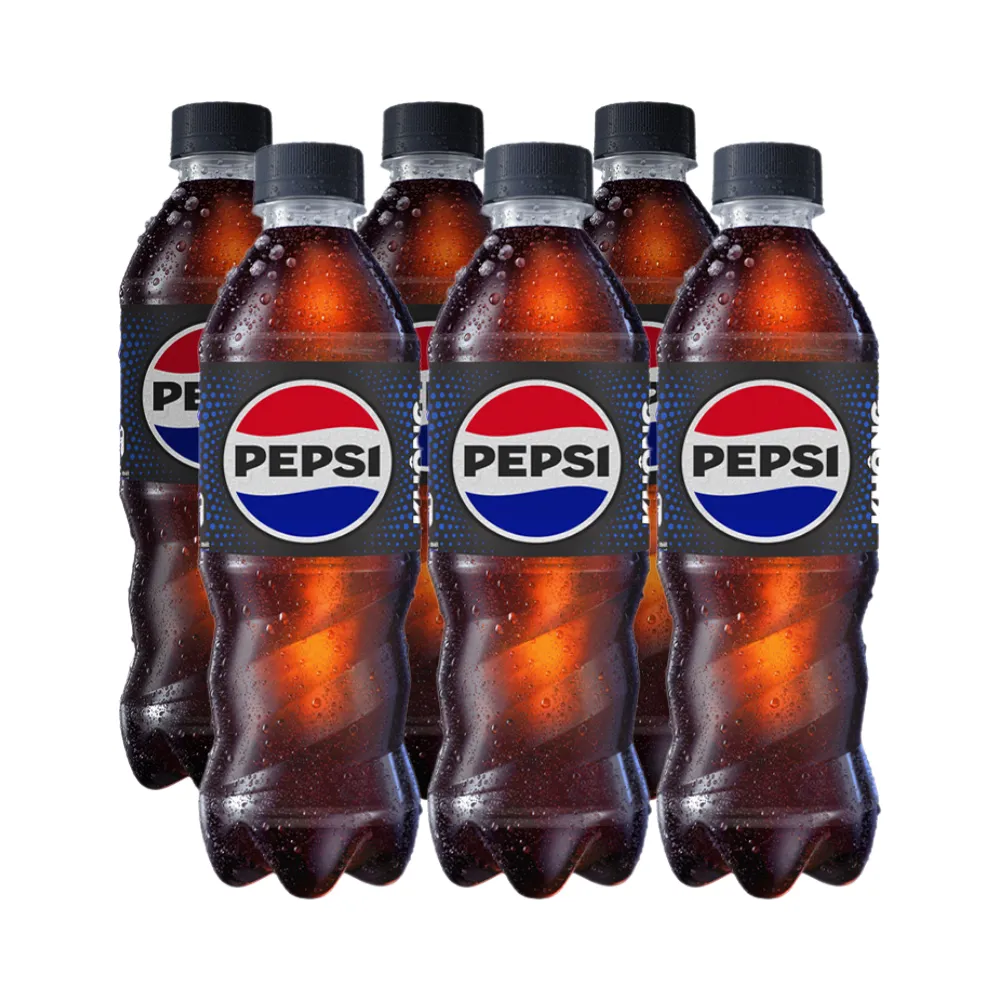 Lốc 6 chai nước ngọt Pepsi không calo 390ml