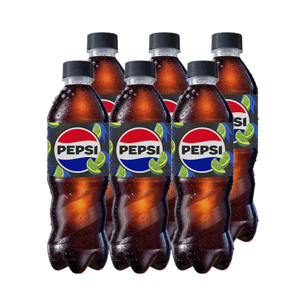 Lốc 6 chai nước ngọt Pepsi không calo vị chanh 390ml