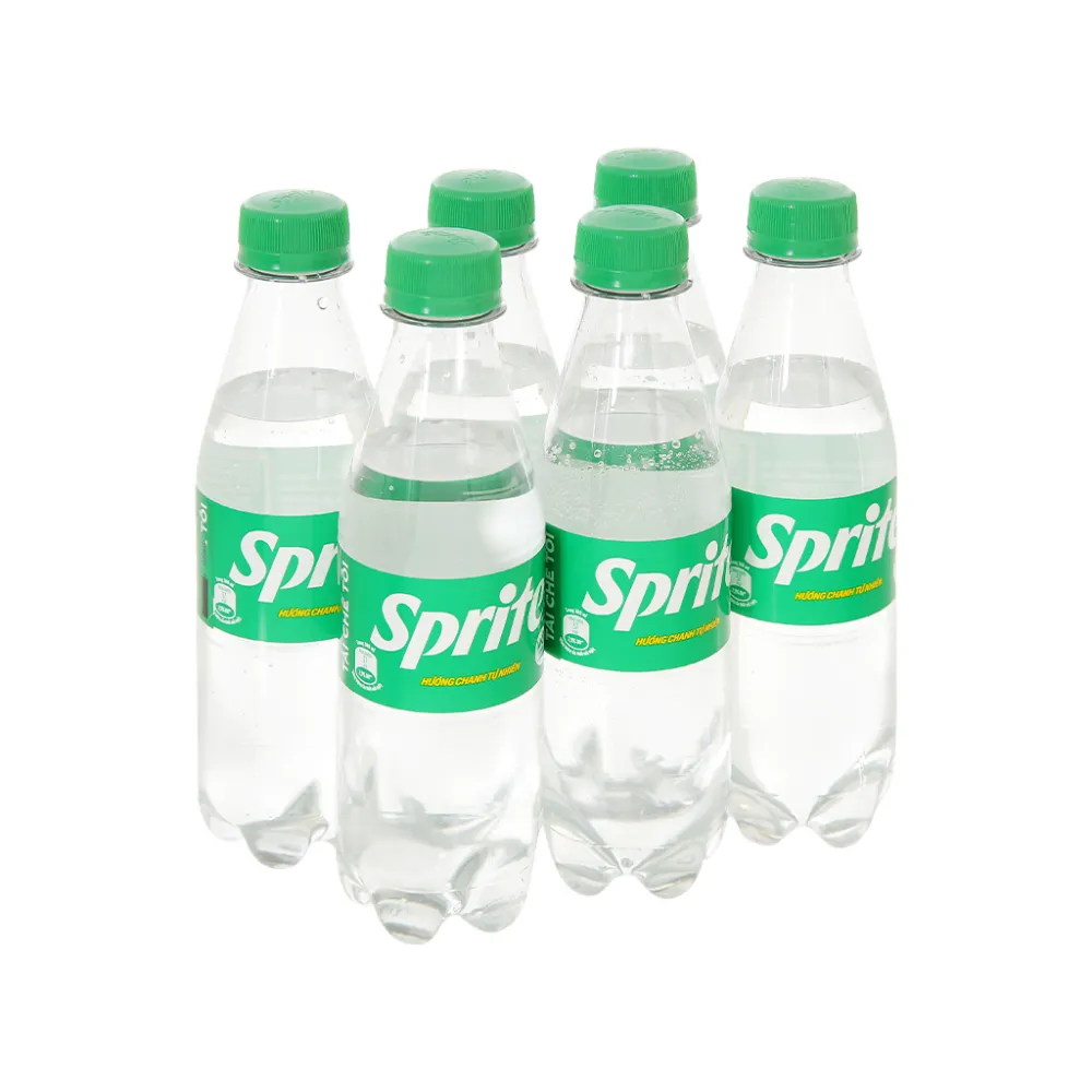 Lốc 6 chai nước ngọt Sprite chanh 300ml