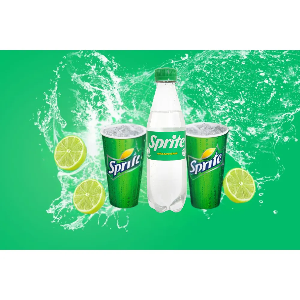 Lốc 6 chai nước ngọt Sprite chanh 300ml