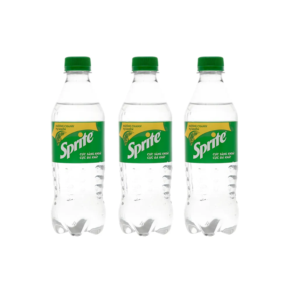 Lốc 6 chai nước ngọt Sprite chanh 390ml