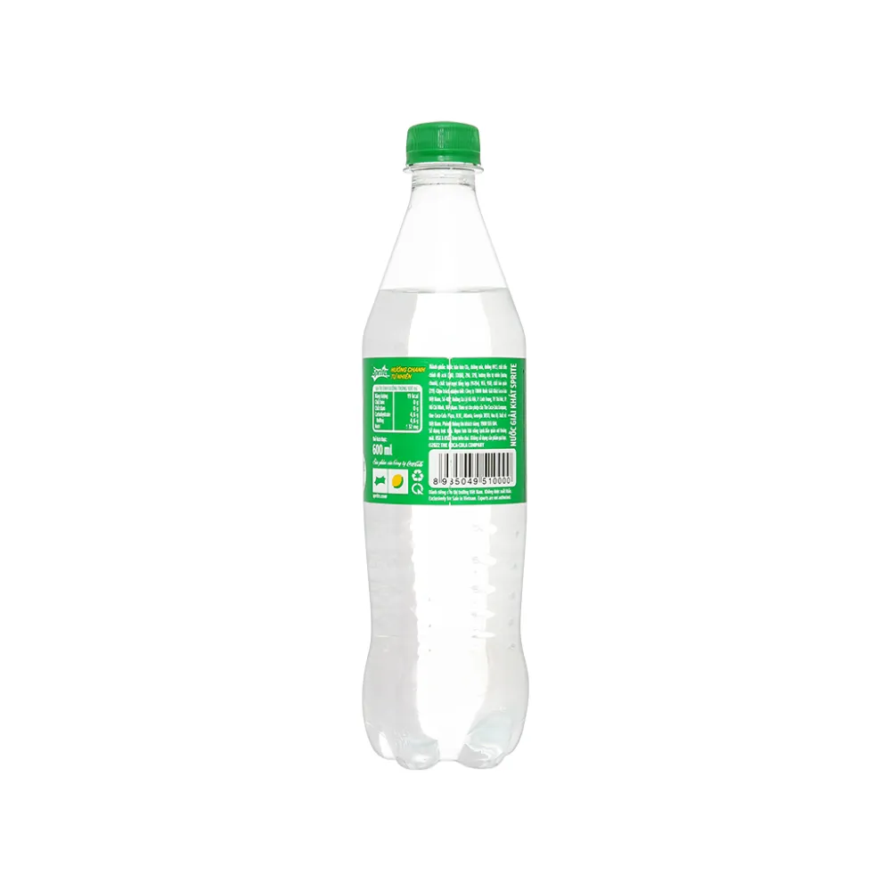 Lốc 6 chai nước ngọt Sprite chanh 600ml