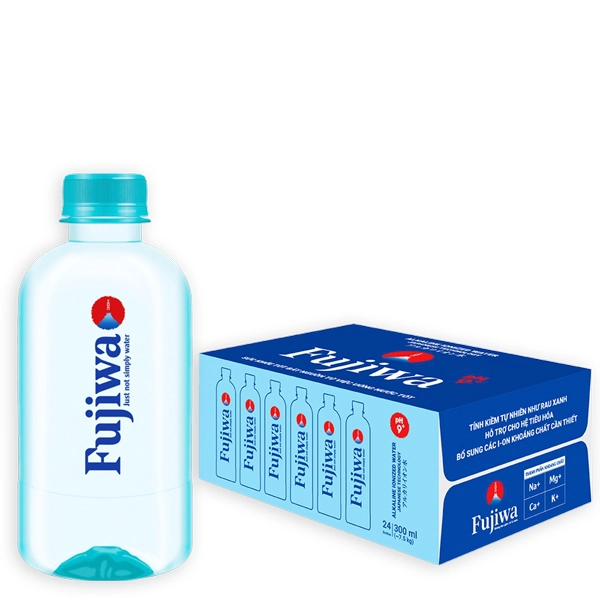 Lốc 6 chai nước pH8 bổ sung kiềm Fujiwa 300ml
