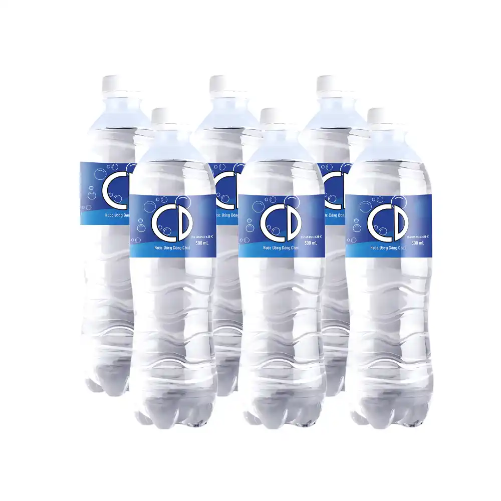 Lốc 6 chai nước tinh khiết Chương Dương 500ml