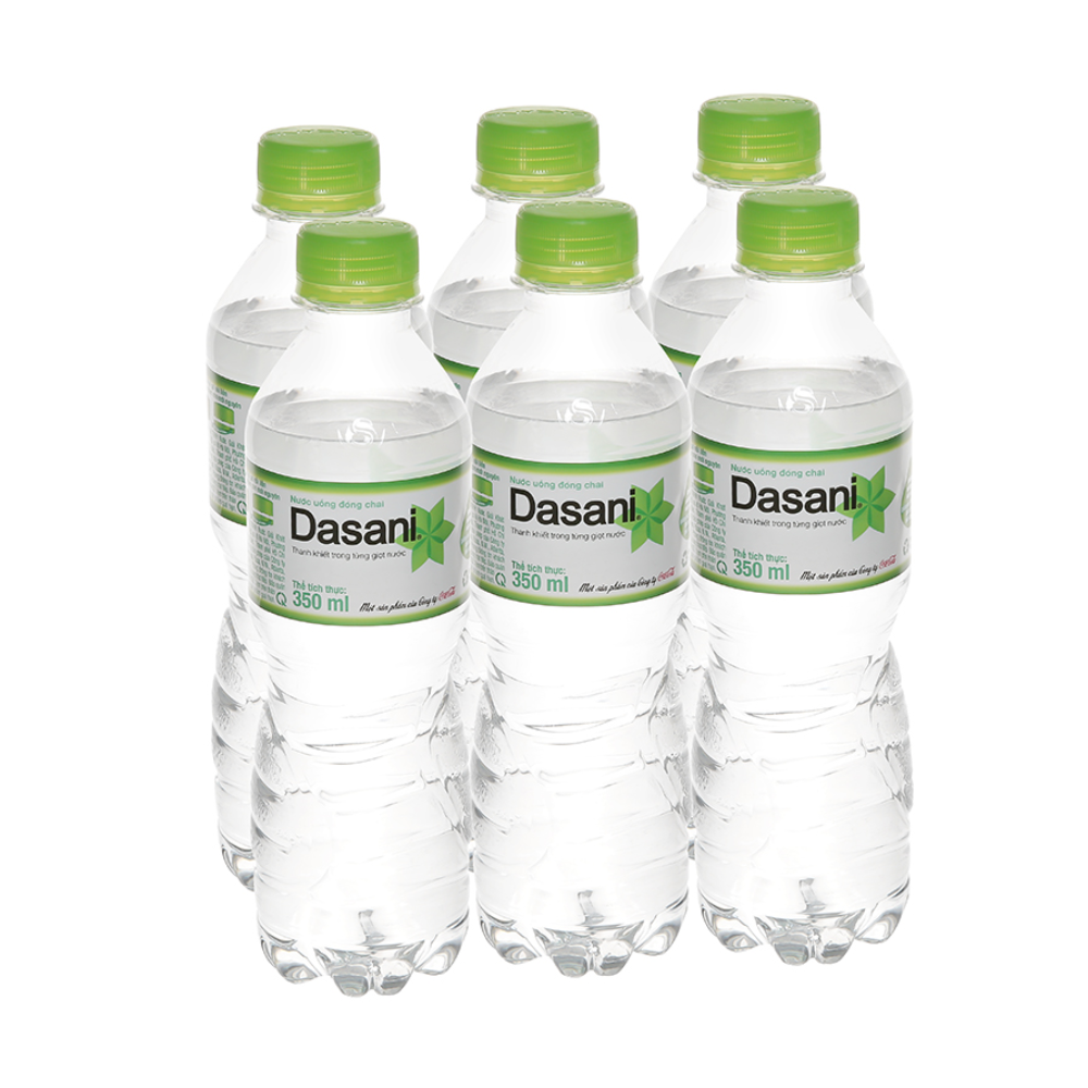 Lốc 6 chai nước tinh khiết Dasani 350ml