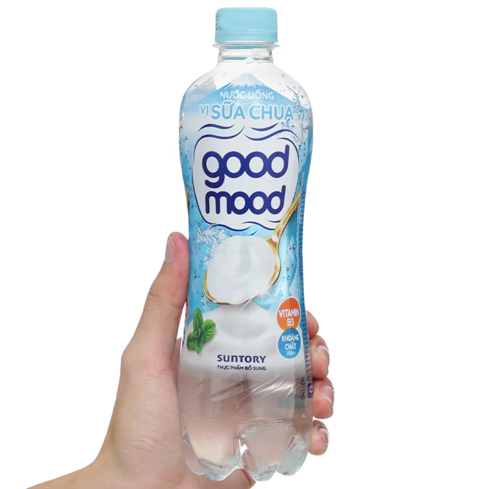 Lốc 6 chai nước uống Good mood vị sữa chua 450ml