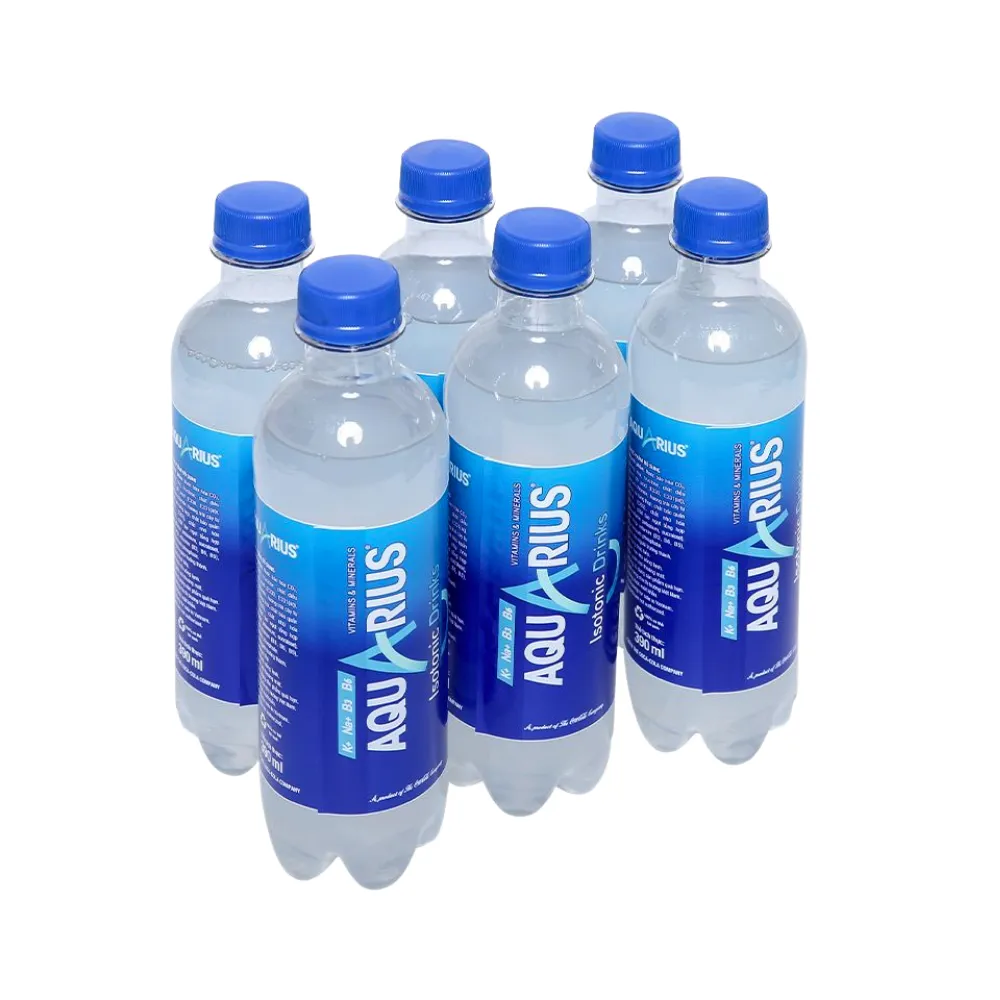 Lốc 6 chai nước uống vận động Aquarius 390ml
