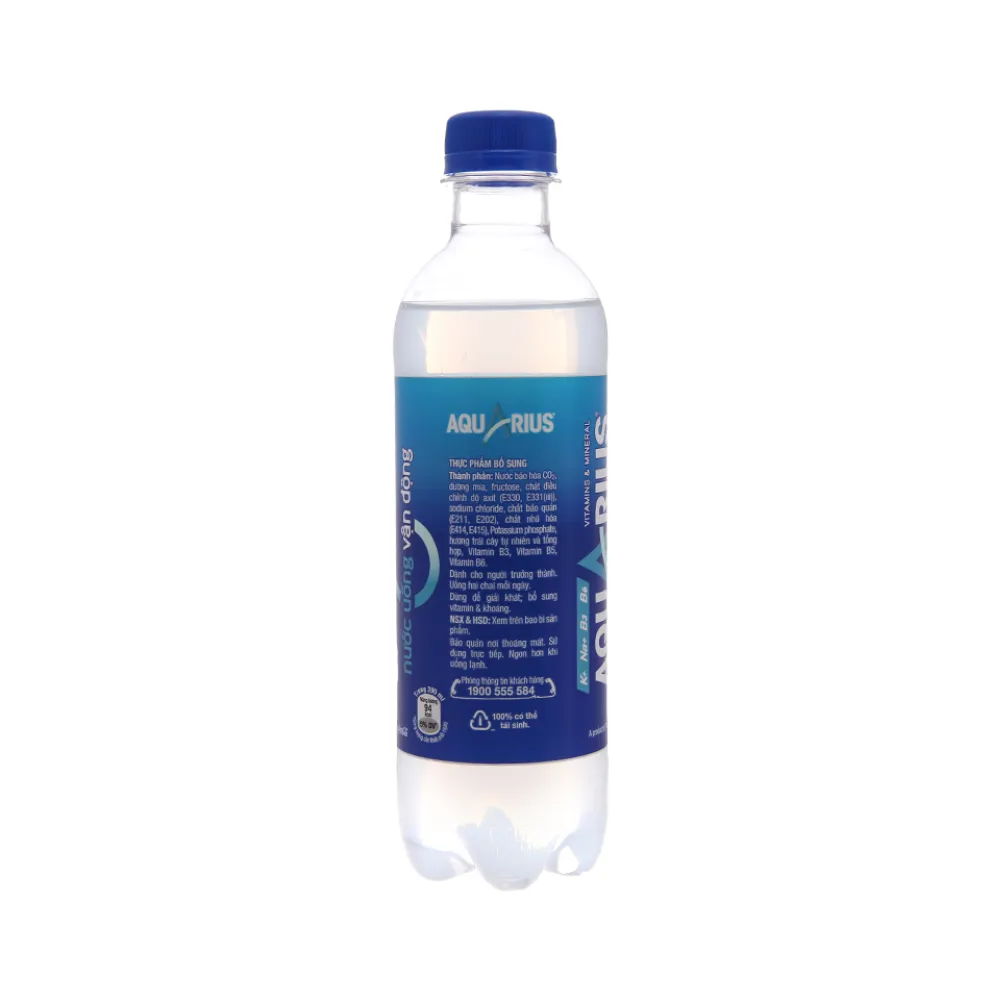 Lốc 6 chai nước uống vận động Aquarius 390ml