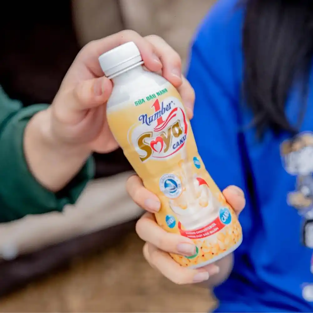 Lốc 6 chai sữa đậu nành canxi Soya Number1 268ml