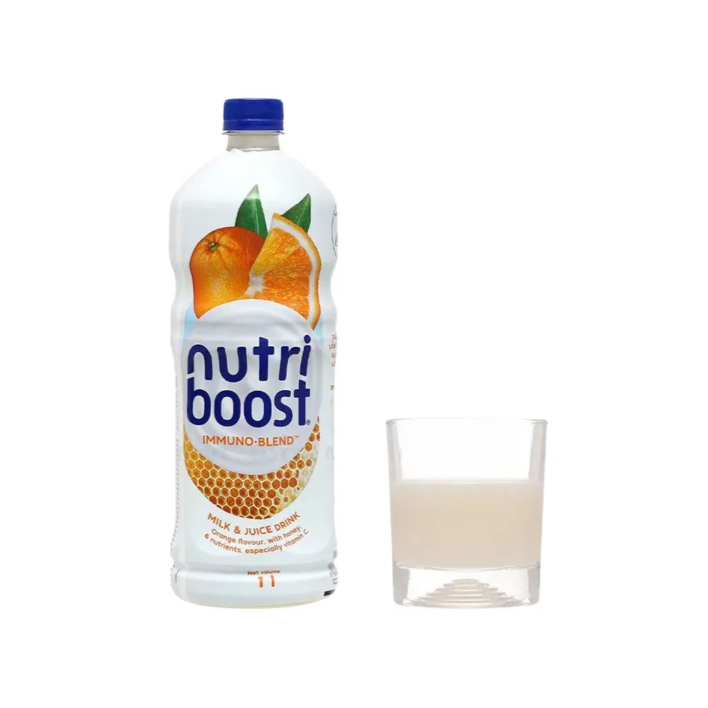 Lốc 6 chai sữa trái cây NutriBoost cam mật ong 1L