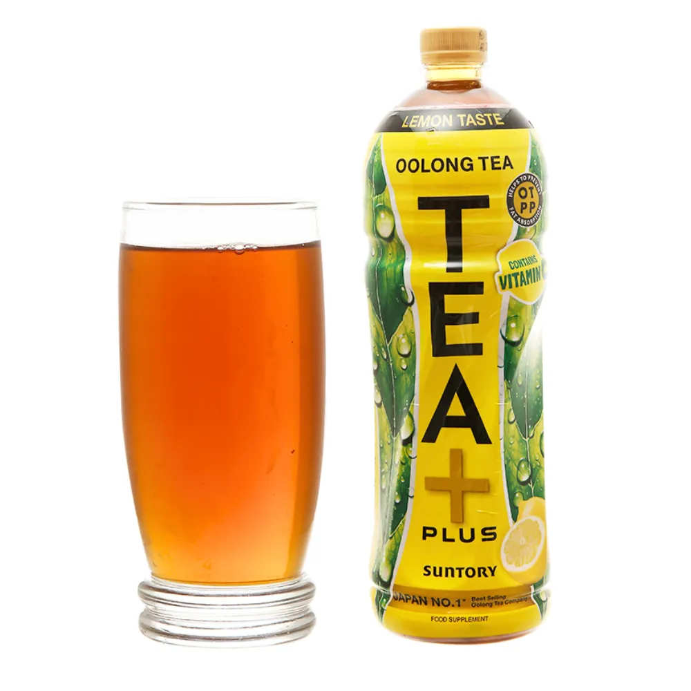 Lốc 6 chai trà ô long TEA+ Plus vị chanh 1L