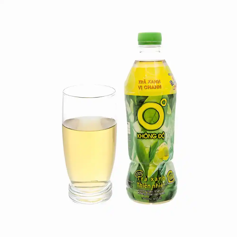 Lốc 6 chai trà xanh không độ 455ml