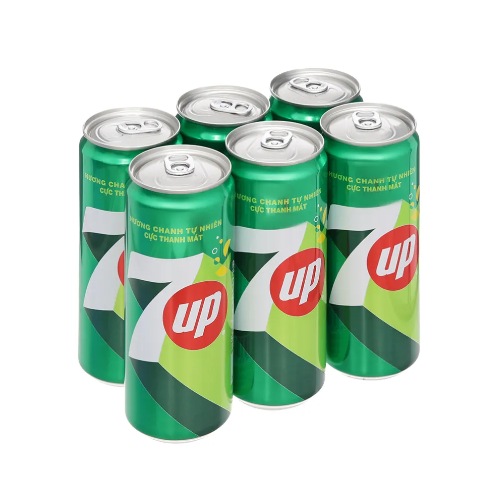 Lốc 6 lon nước ngọt 7Up 320ml