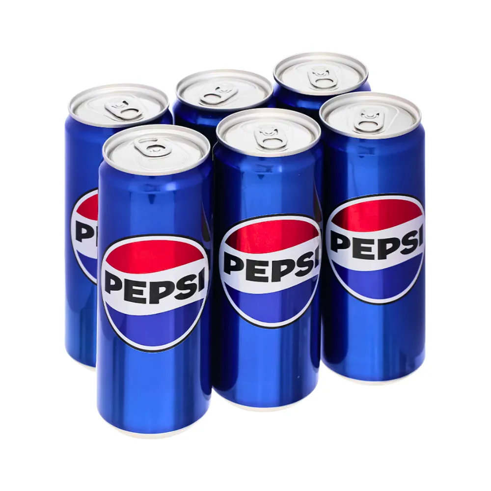 Lốc 6 lon nước ngọt có gaz Pepsi Cola 320ml