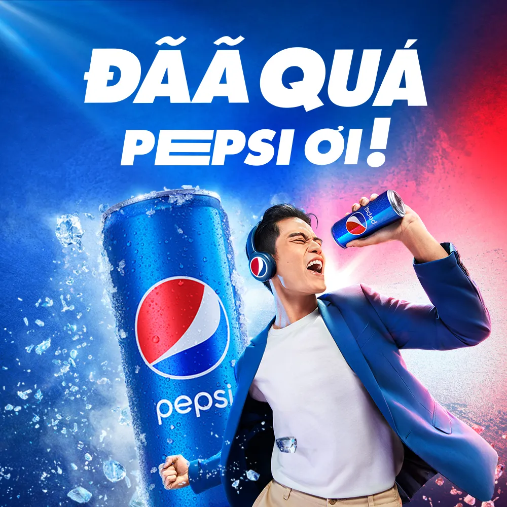 Lốc 6 lon nước ngọt có gaz Pepsi Cola 320ml