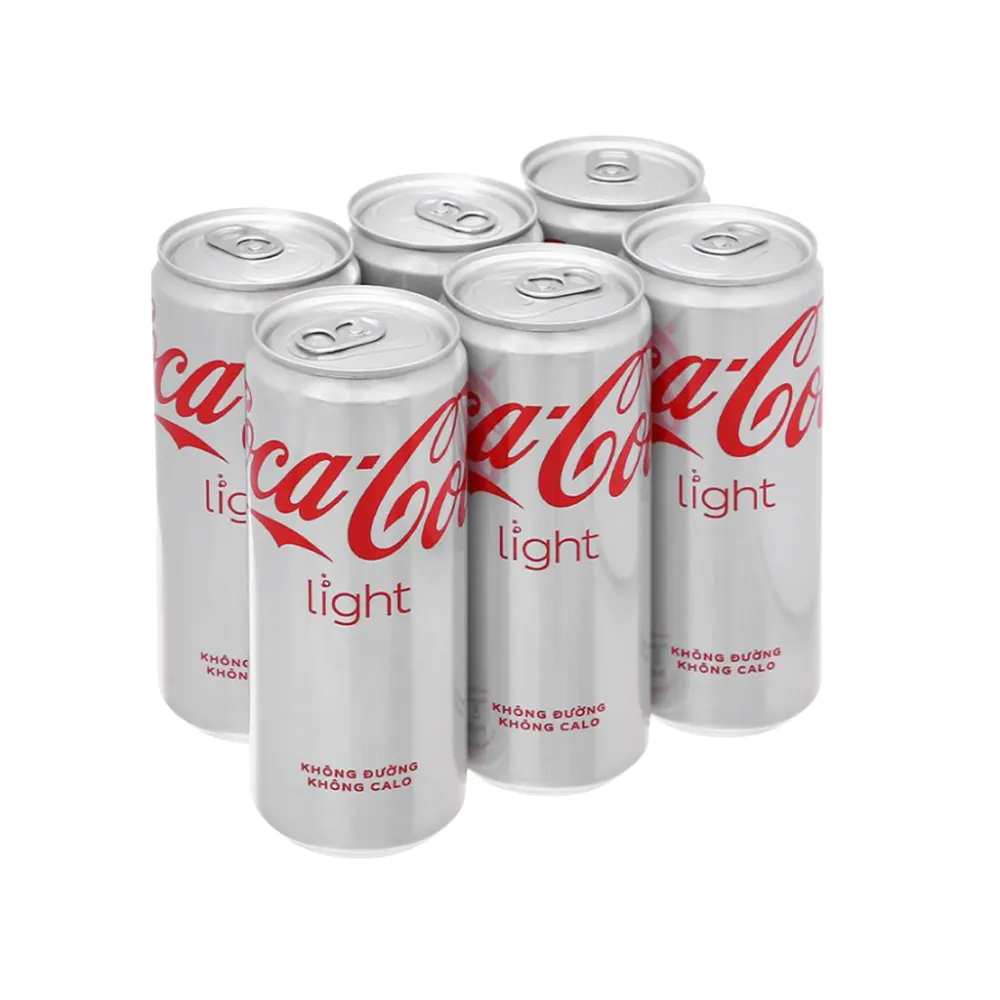 Lốc 6 lon nước ngọt Coca Cola Light 320ml