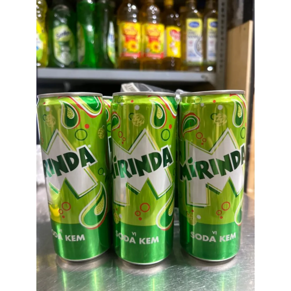 Lốc 6 lon nước ngọt Mirinda soda kem 320ml