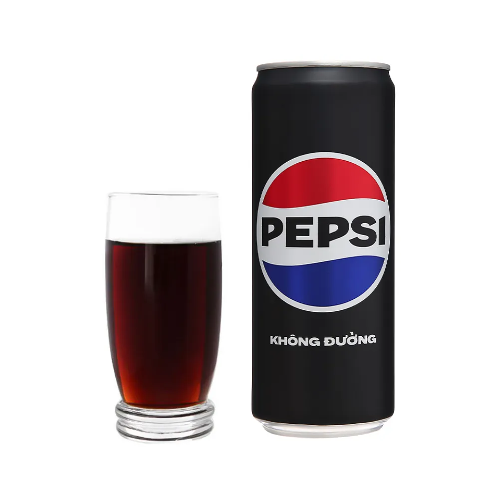 Lốc 6 lon nước ngọt Pepsi không calo 320ml