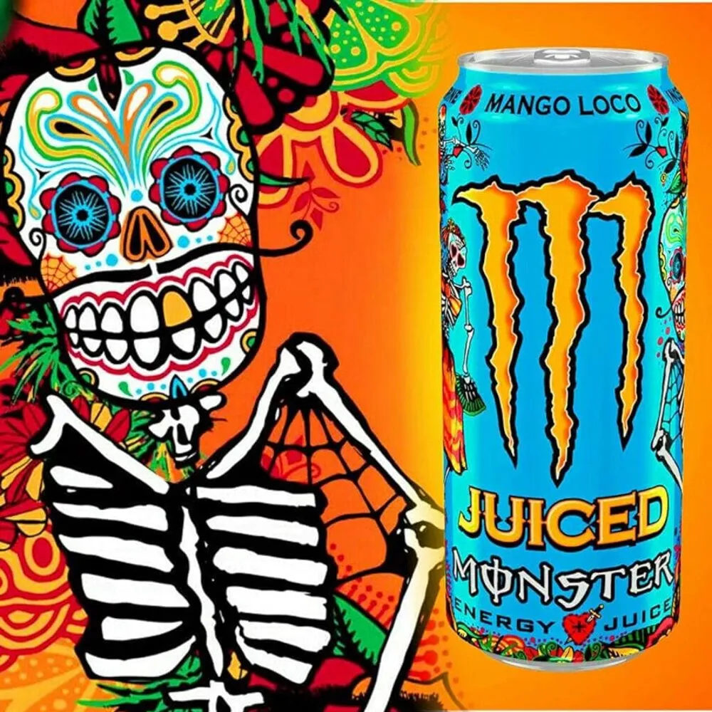 Lốc 6 lon nước tăng lực Monster Energy Mango vị xoài 355ml