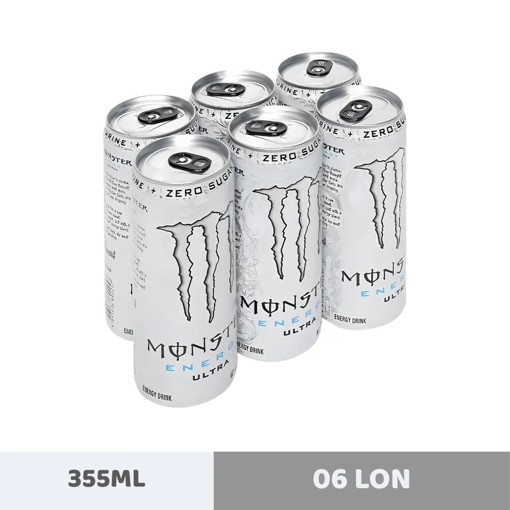 Lốc 6 lon nước tăng lực Monster Energy Ultra 355ml