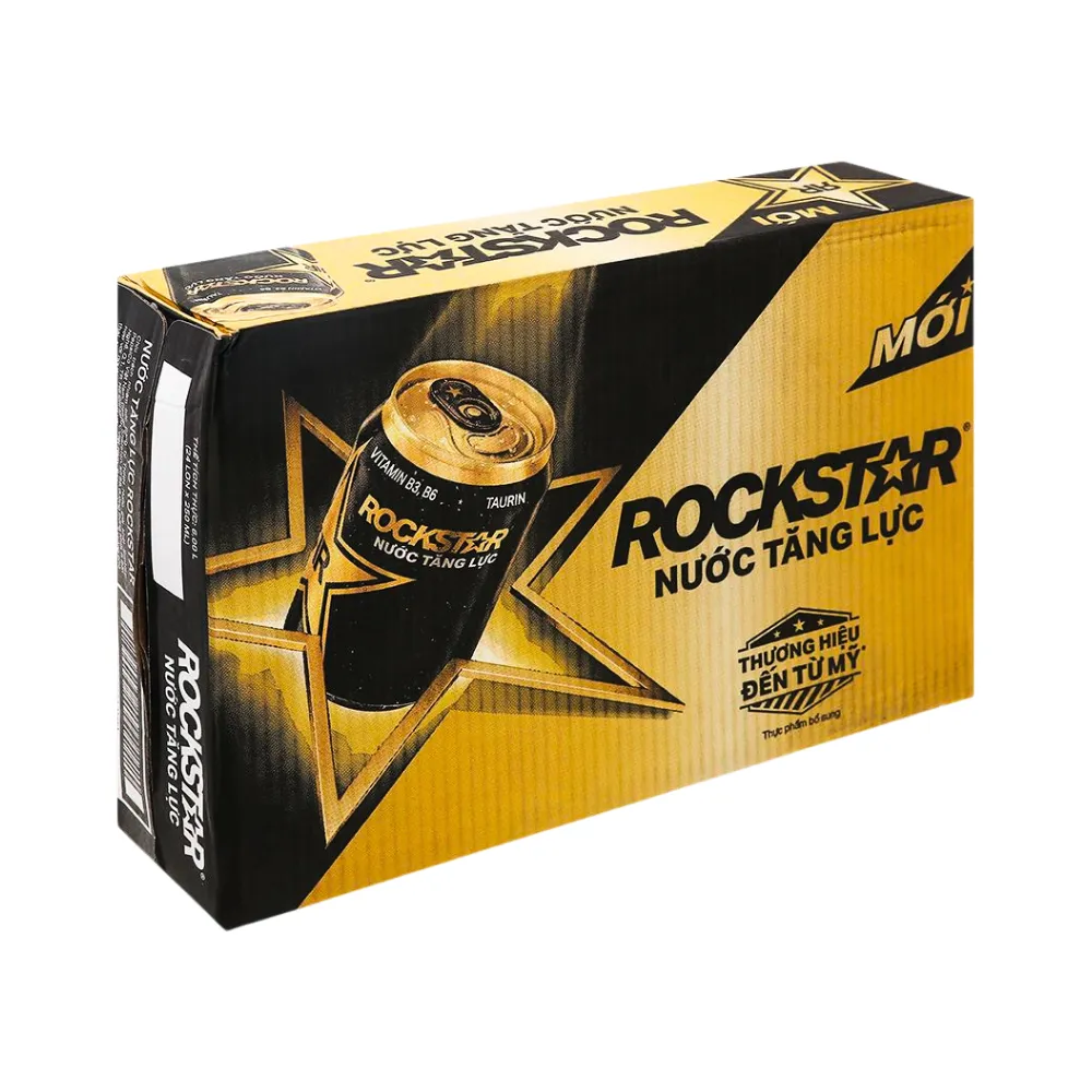 Thùng 24 lon nước tăng lực Rockstar 250ml