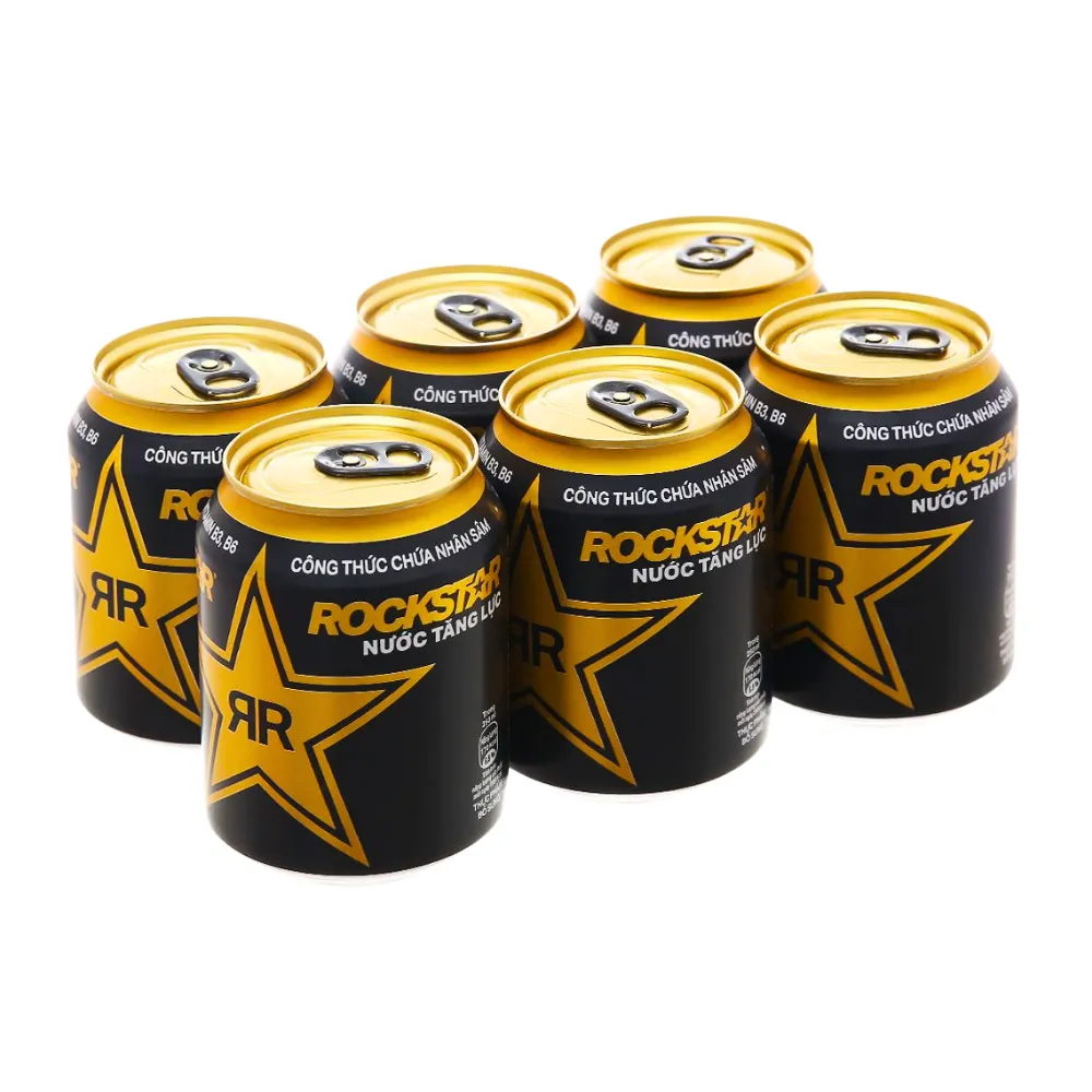 Lốc 6 lon nước tăng lực Rockstar 250ml