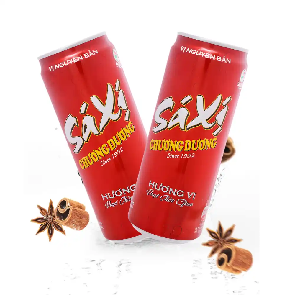 Lốc 6 lon sá xị Chương Dương 320ml