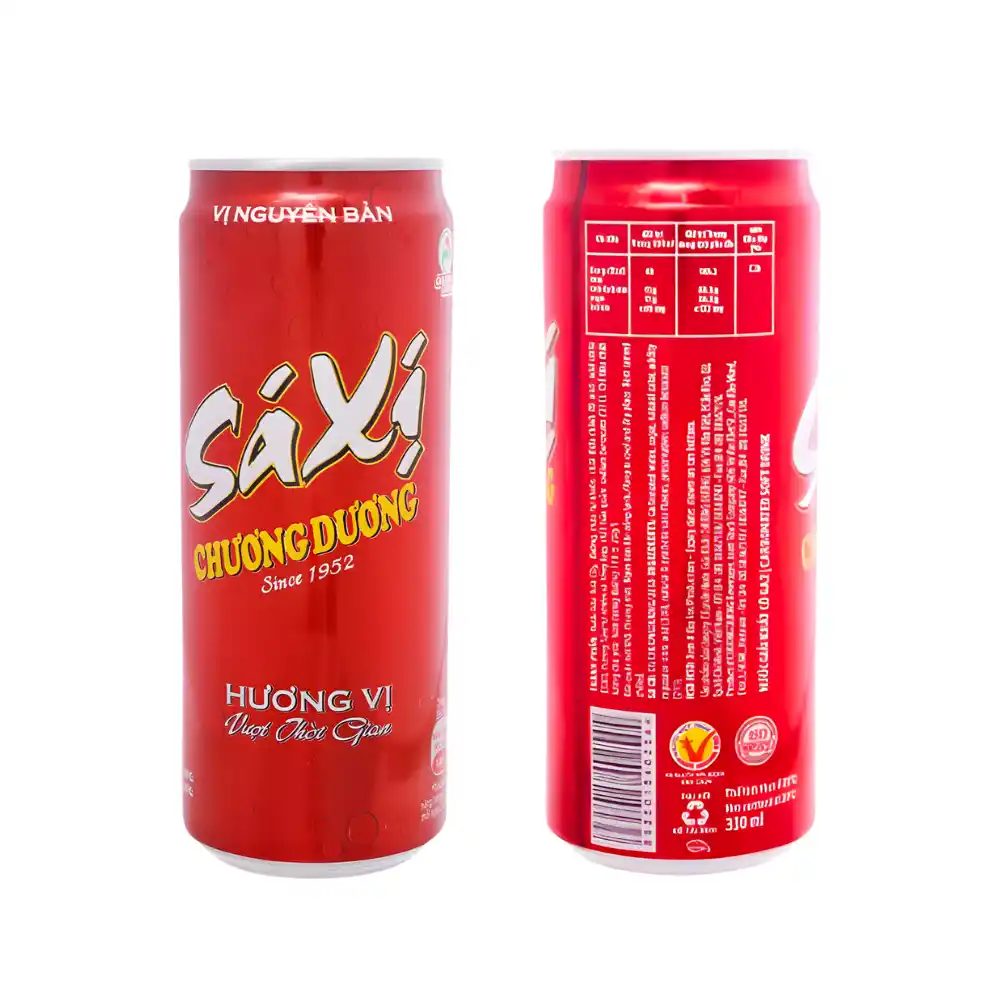 Lốc 6 lon sá xị Chương Dương 320ml