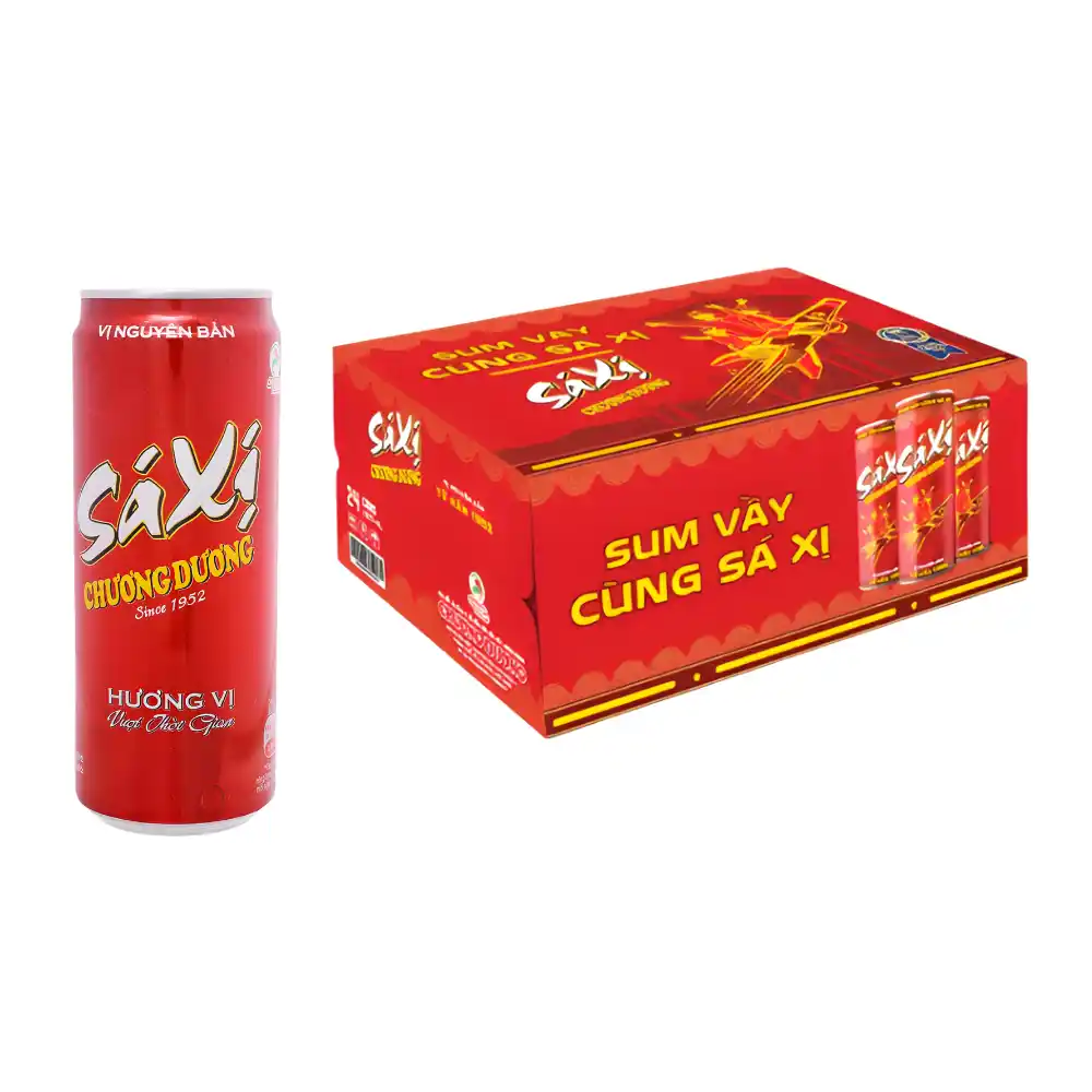 Lốc 6 lon sá xị Chương Dương 320ml
