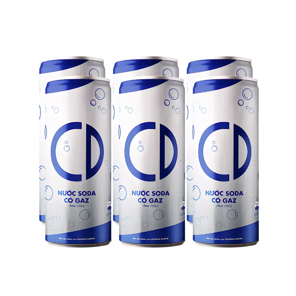 Lốc 6 lon soda Chương Dương 320ml
