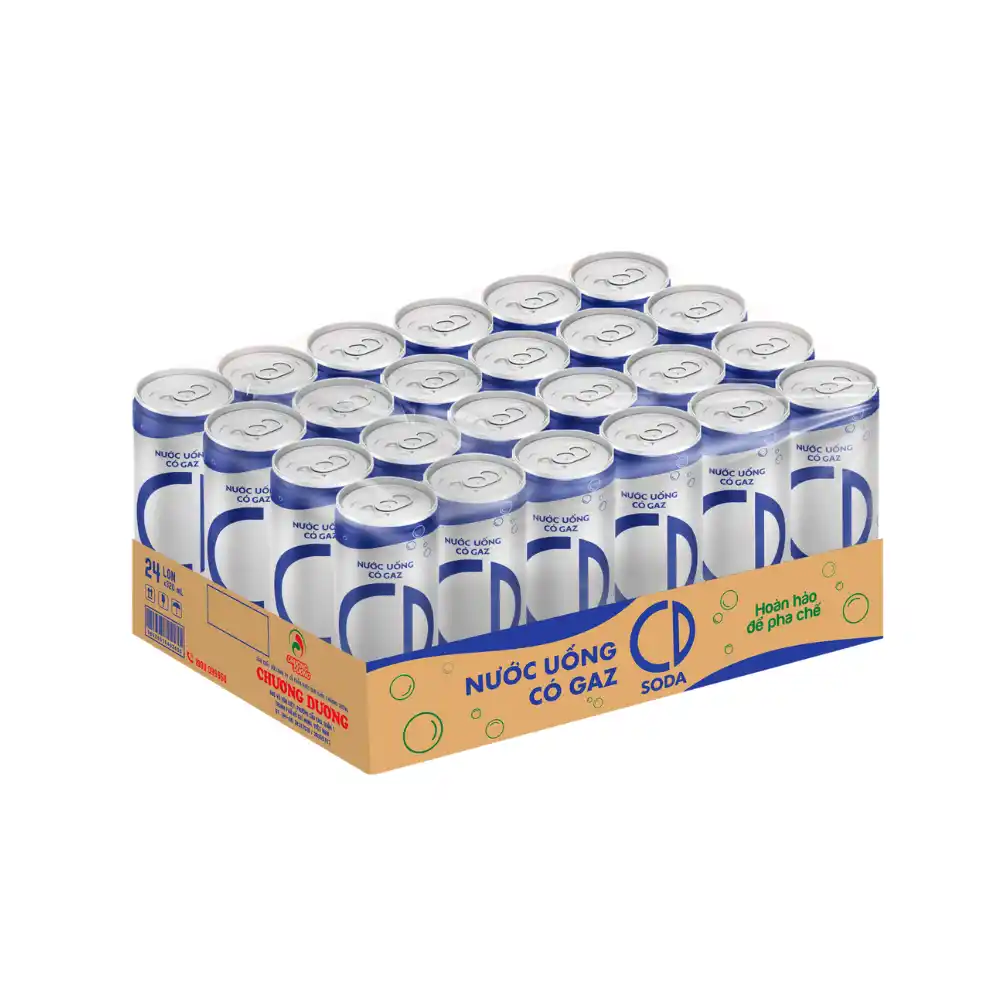 Lốc 6 lon soda Chương Dương 320ml