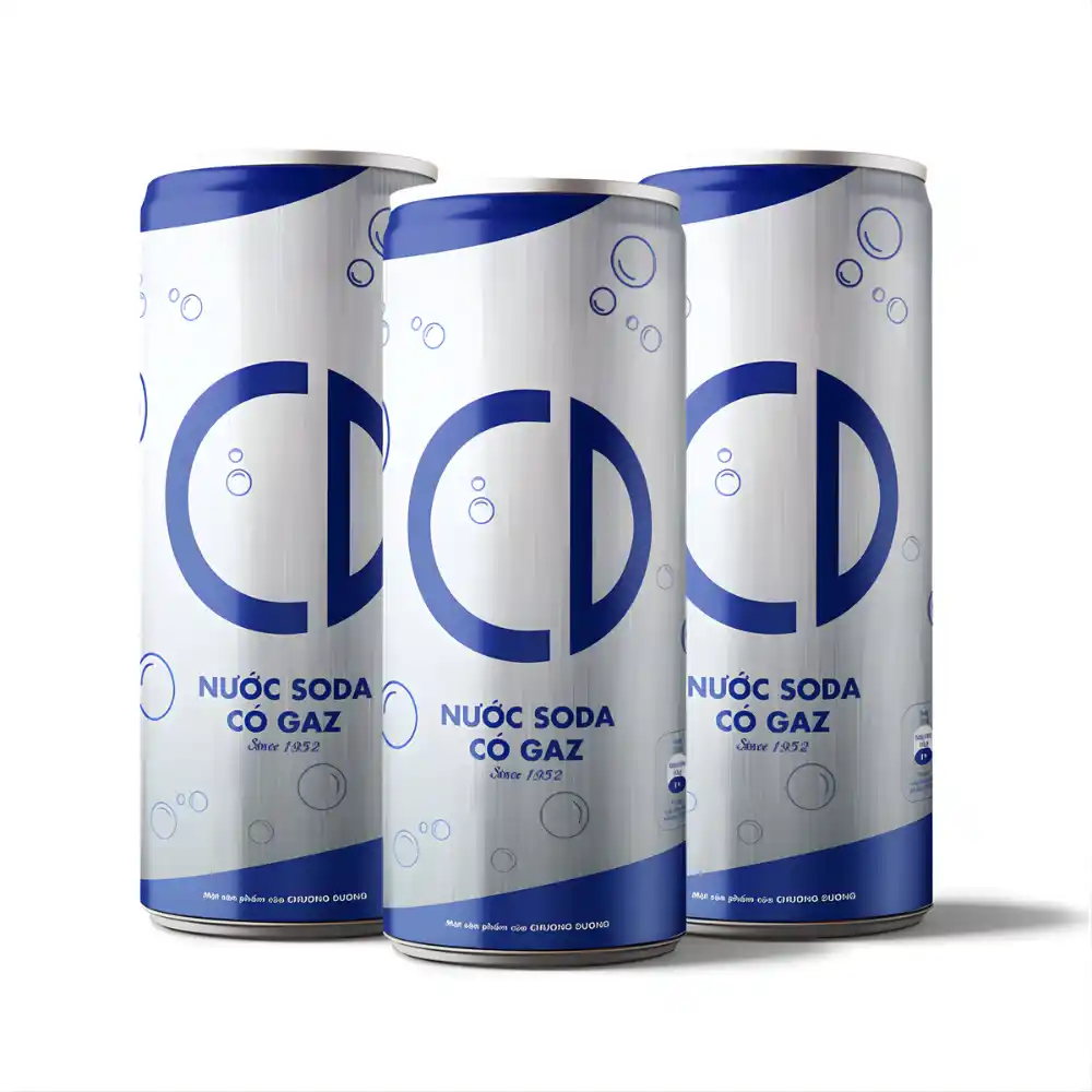 Lốc 6 lon soda Chương Dương 320ml