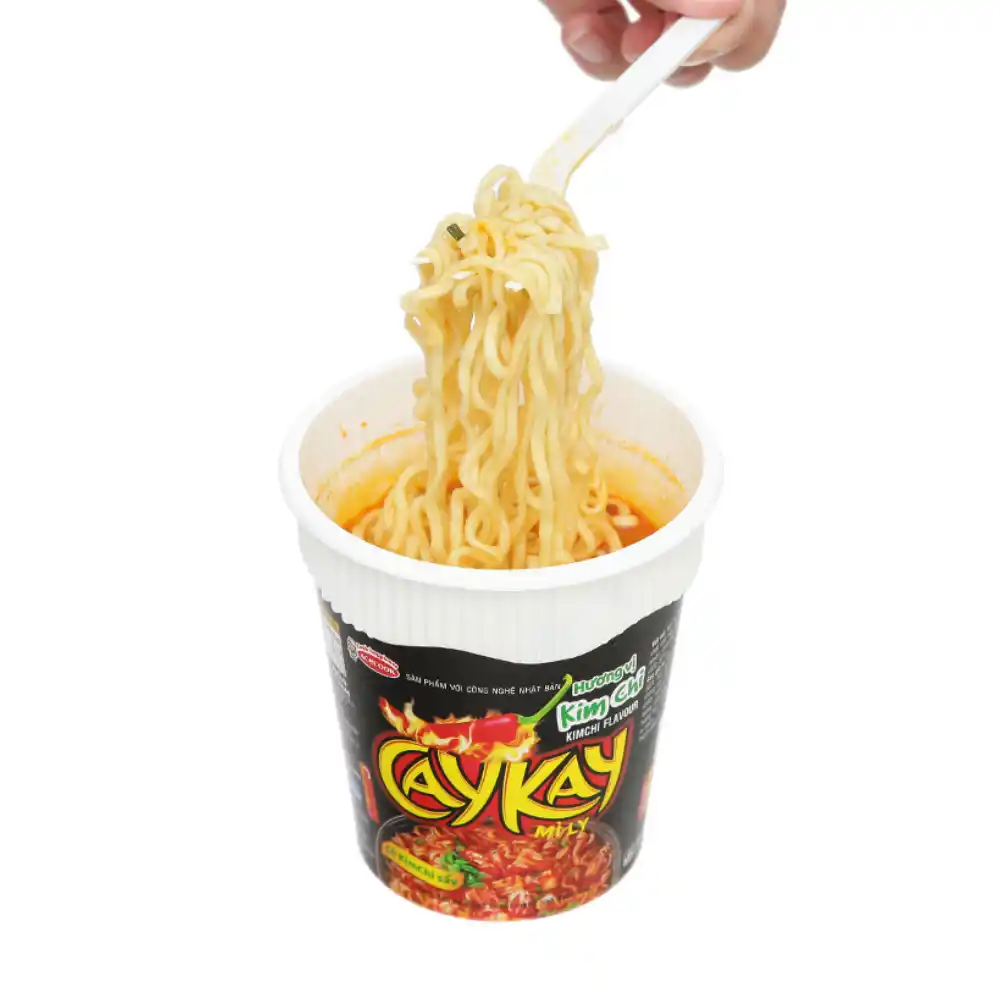 Lốc 6 ly mì Caykay kim chi ly 64g