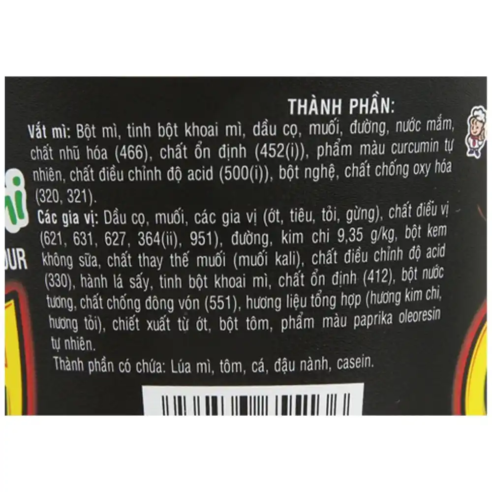 Lốc 6 ly mì Caykay kim chi ly 64g