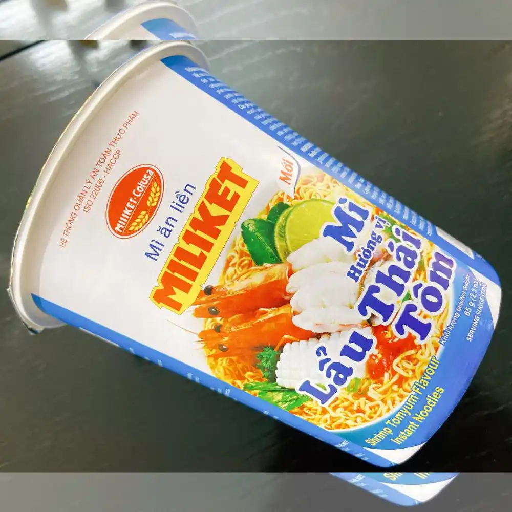 Lốc 6 ly mì Miliket vị lẩu thái tôm 65g