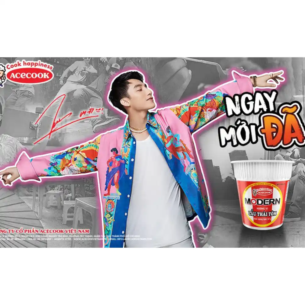 Lốc 6 ly mì Modern lẩu Thái tôm 67g