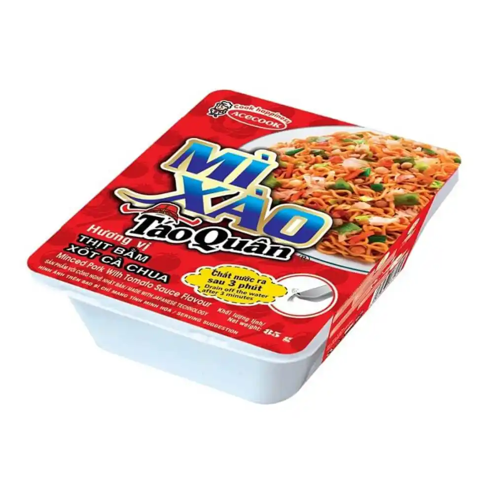 Lốc 6 tô mì xào Táo Quân vị thịt bằm xốt cà tô 85g