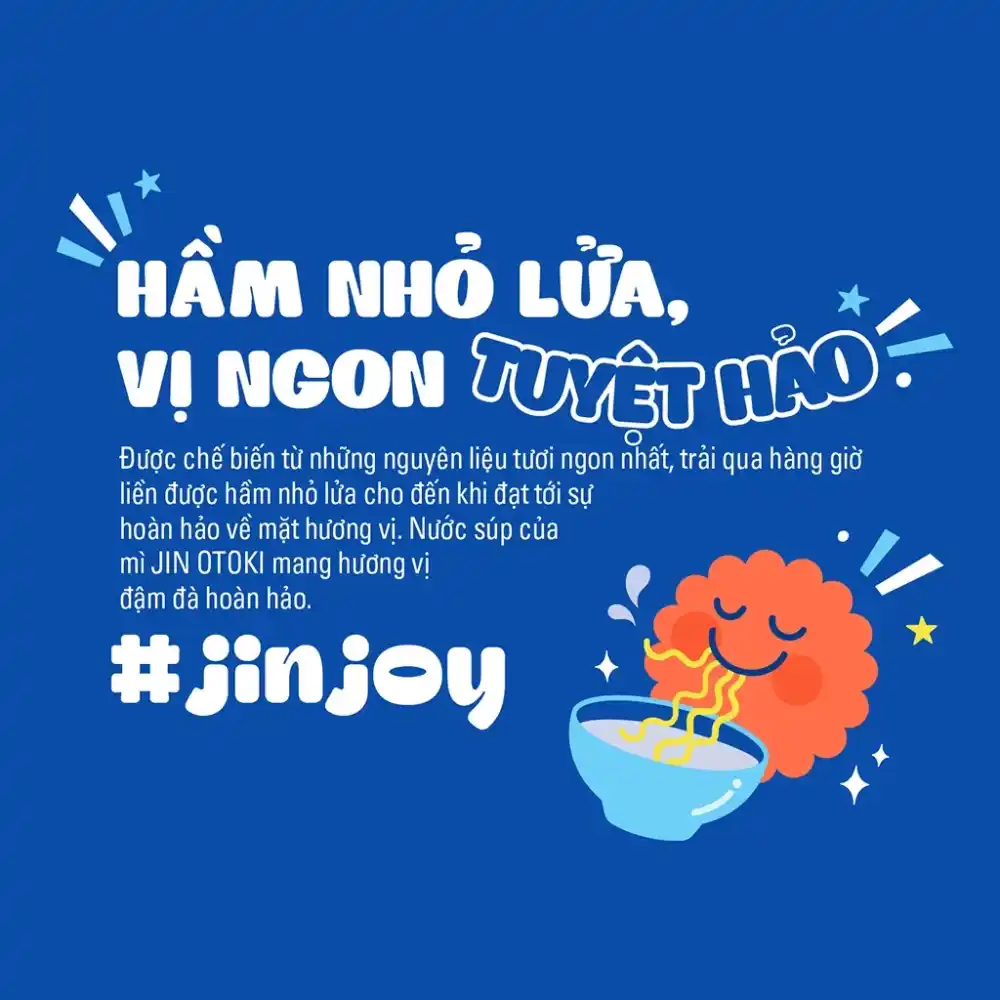 Lốc mì Jin Ottogi không cay gói 120g/65g/110g